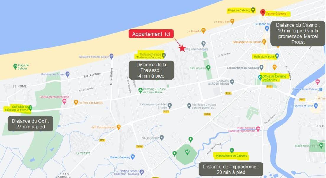 Cabourg T2 Front De Mer - Proche Thalasso المظهر الخارجي الصورة